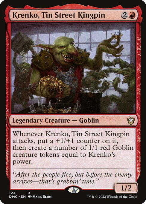 Krenko, Tin Street Kingpin - Commander: Dominaria United