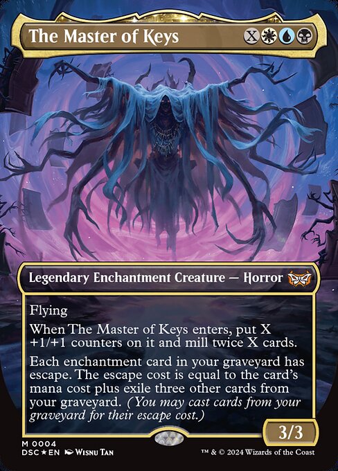 The Master of Keys (Borderless) - Commander: Duskmourn: House of Horror