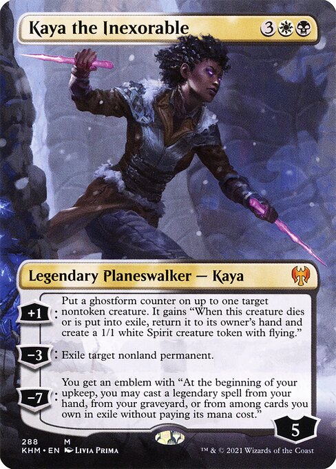 Kaya the Inexorable (Borderless) - Kaldheim
