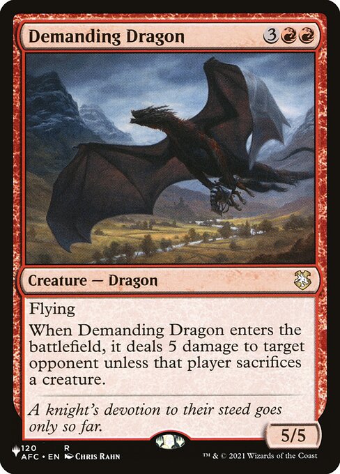 Demanding Dragon - The List Reprints