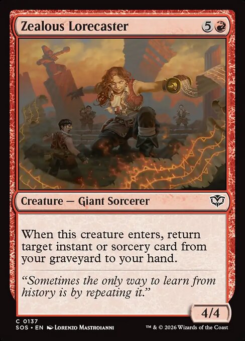 Zealous Lorecaster (Foil) - Secrets of Strixhaven