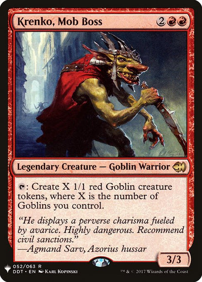 Krenko, Mob Boss - The List Reprints