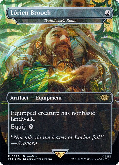 Lorien Brooch - Trailblazer's Boots (Foil) - Buy-A-Box Promos