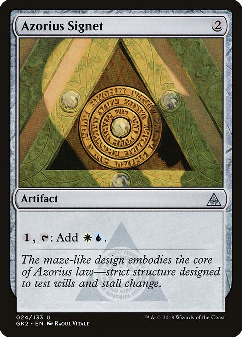 Azorius Signet - Ravnica Allegiance: Guild Kits