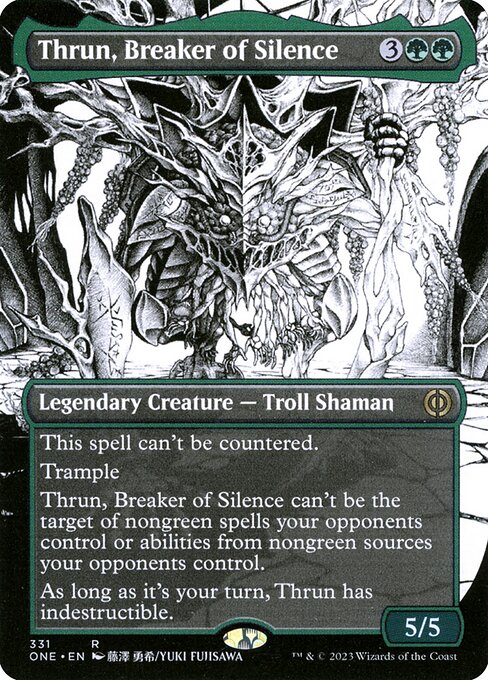 Thrun, Breaker of Silence (Borderless) - Phyrexia: All Will Be One