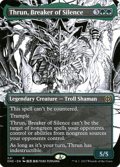 Thrun, Breaker of Silence (Borderless) - Phyrexia: All Will Be One