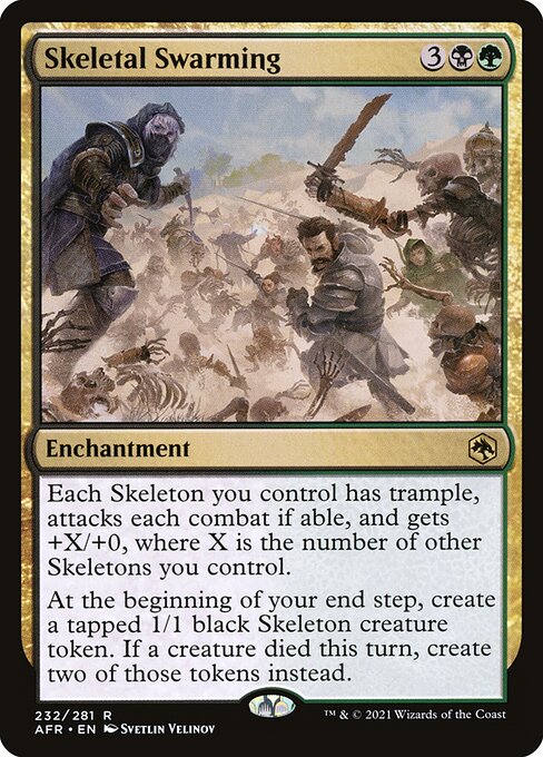 Skeletal Swarming (Foil) - Adventures in the Forgotten Realms