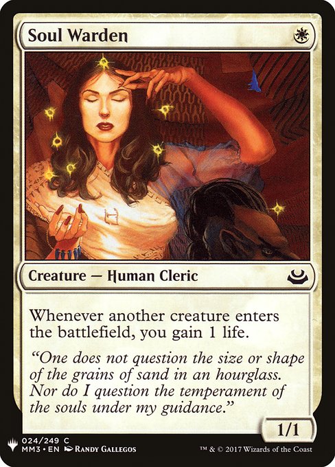Soul Warden - The List Reprints