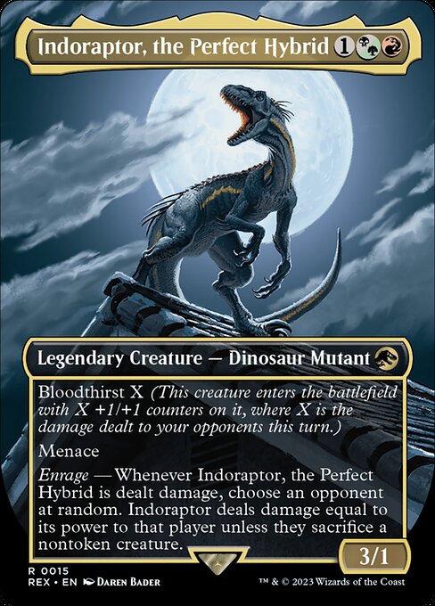 Indoraptor, the Perfect Hybrid (Borderless) (Foil) - Universes Beyond: Jurassic World Collection