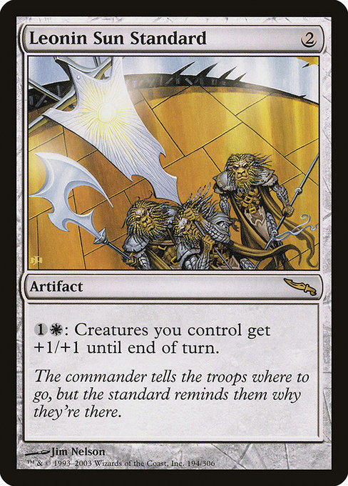 Leonin Sun Standard (Foil) - Mirrodin