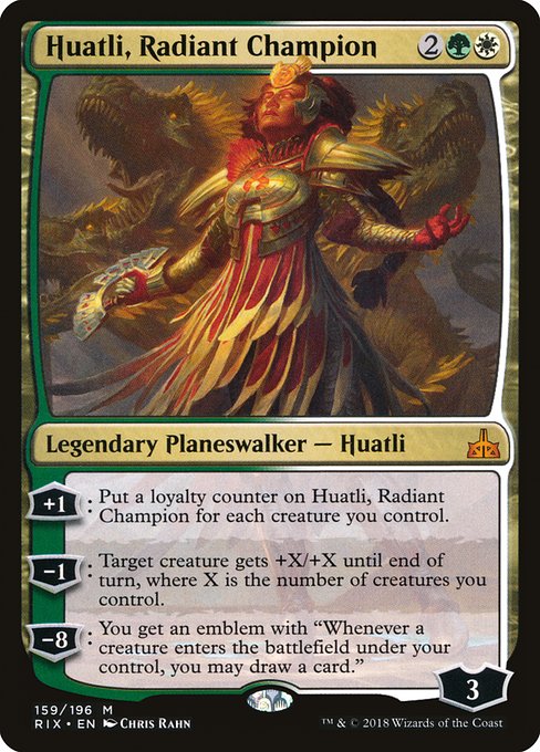Huatli, Radiant Champion - Rivals of Ixalan