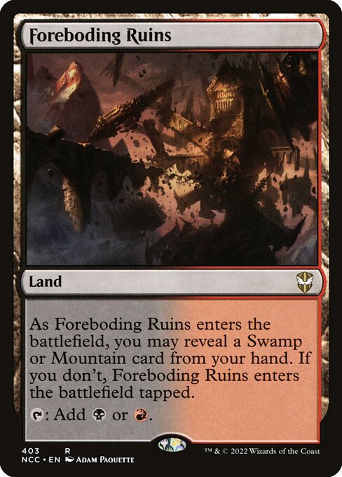 Foreboding Ruins - Commander: Streets of New Capenna