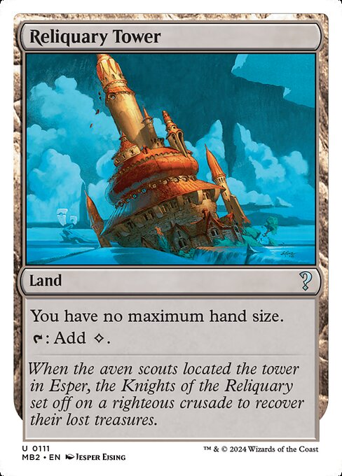 Reliquary Tower (White Border) - Mystery Booster 2