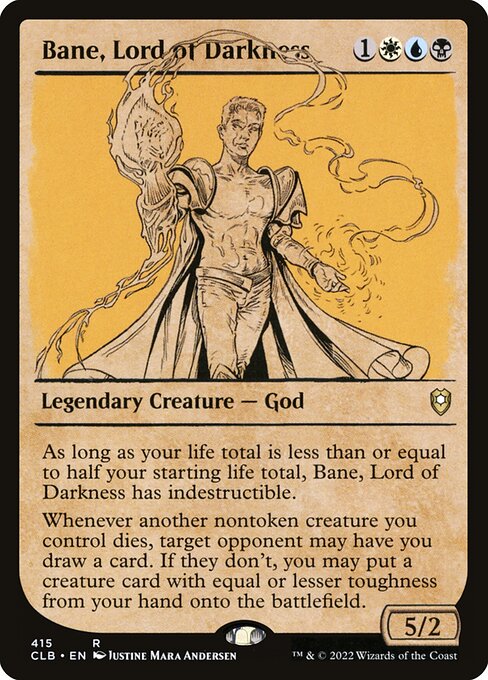 Bane, Lord of Darkness (Showcase) - Commander Legends: Battle for Baldur's Gate