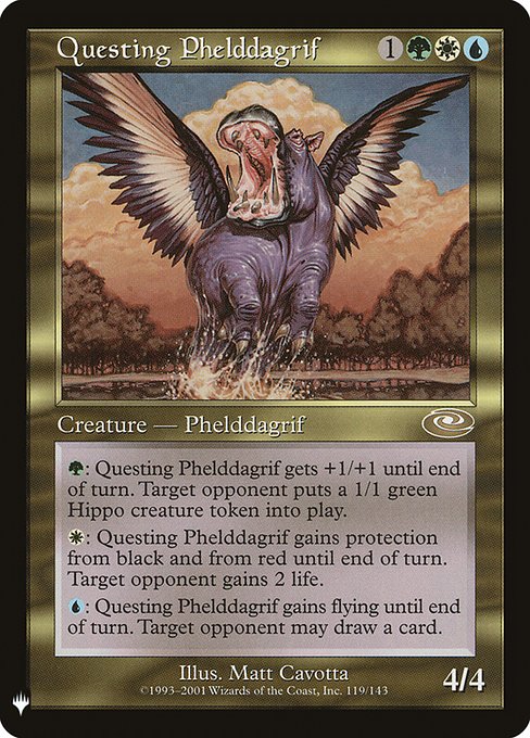 Questing Phelddagrif - The List Reprints