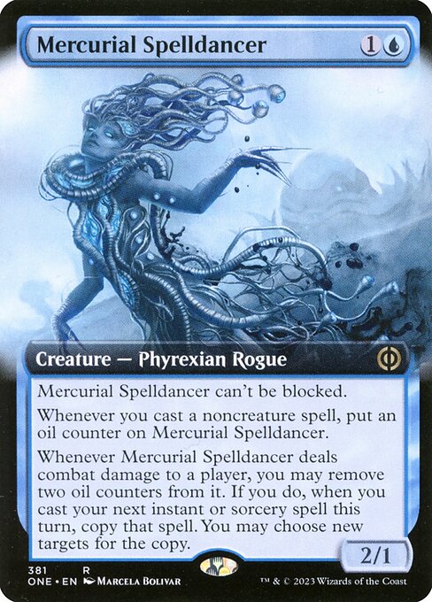 Mercurial Spelldancer (Extended Art) - Phyrexia: All Will Be One