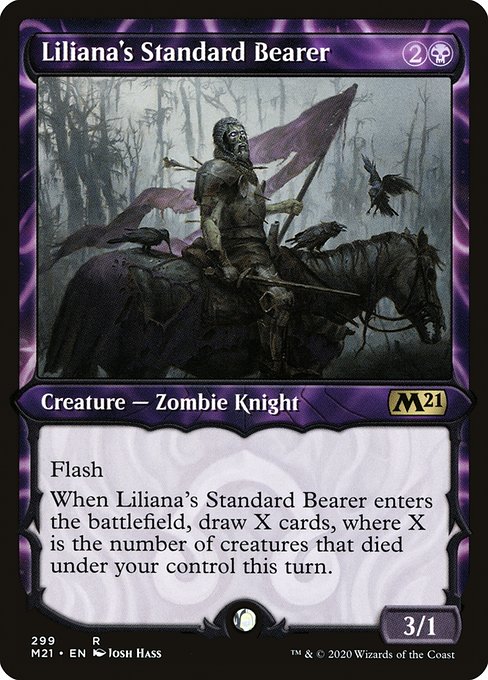 Liliana's Standard Bearer (Showcase) - Core Set 2021