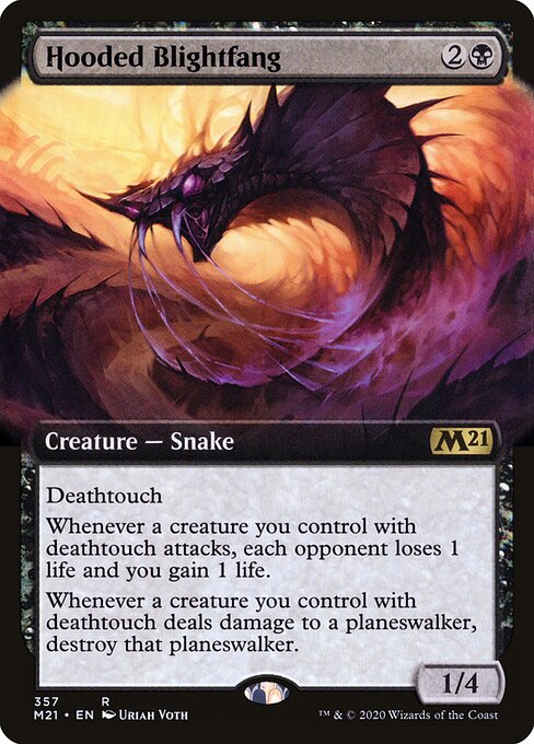 Hooded Blightfang (Extended Art) - Core Set 2021