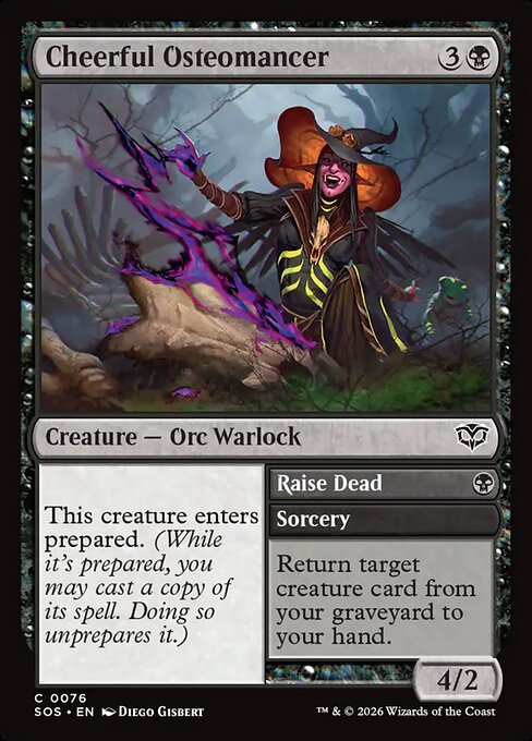 Cheerful Osteomancer (Foil) - Secrets of Strixhaven