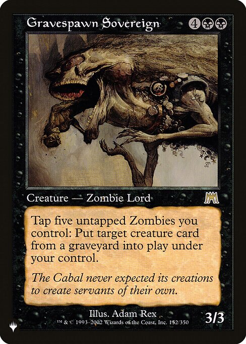 Gravespawn Sovereign - The List Reprints