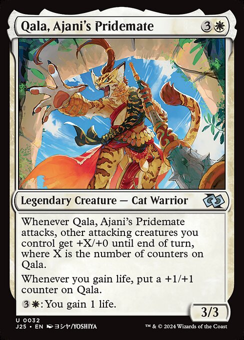 Qala, Ajani's Pridemate (Anime) - Foundations Jumpstart