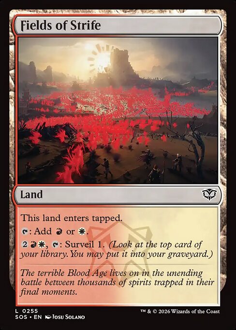 Fields of Strife (Foil) - Secrets of Strixhaven
