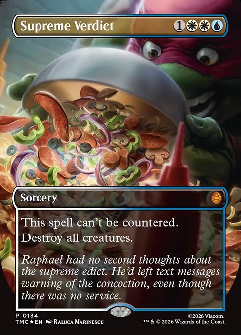 Supreme Verdict (Borderless) - Commander: Teenage Mutant Ninja Turtles