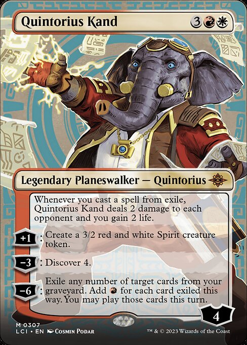 Quintorius Kand (0307) (Borderless) - The Lost Caverns of Ixalan