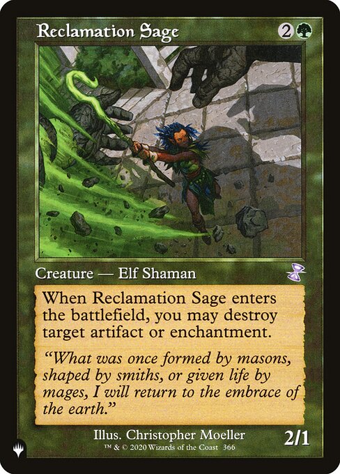 Reclamation Sage - The List Reprints