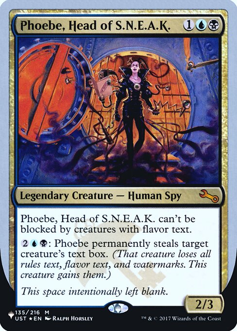 Phoebe, Head of S.N.E.A.K. (Foil) - The List Reprints