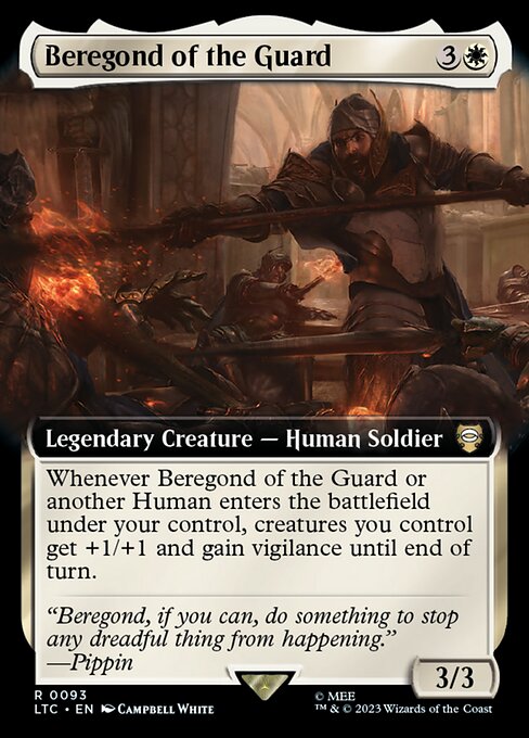 Beregond of the Guard (Extended Art) - Commander: The Lord of the Rings: Tales of Middle-earth
