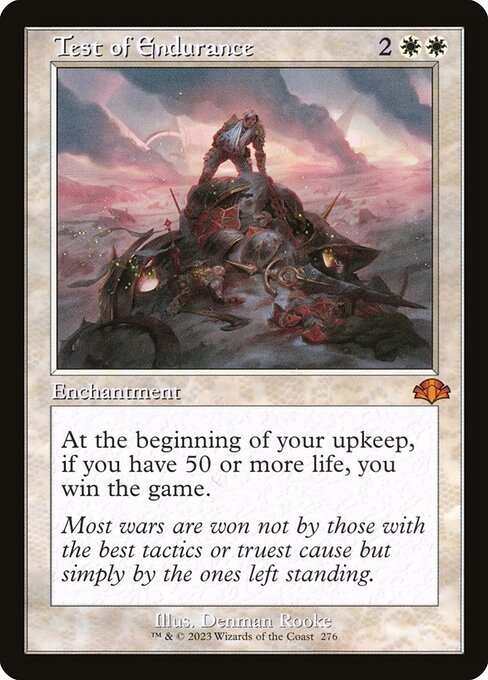 Test of Endurance (Retro Frame) - Dominaria Remastered