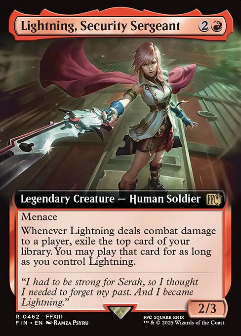 Lightning, Security Sergeant (Extended Art) - FINAL FANTASY