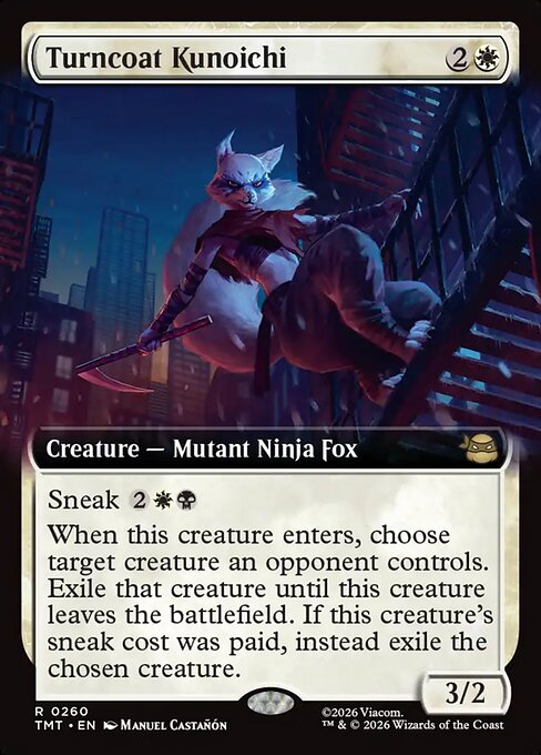 Turncoat Kunoichi (Extended Art) (Foil) - Teenage Mutant Ninja Turtles