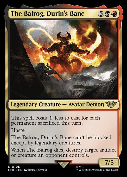 The Balrog, Durin's Bane - Universes Beyond: The Lord of the Rings: Tales of Middle-earth