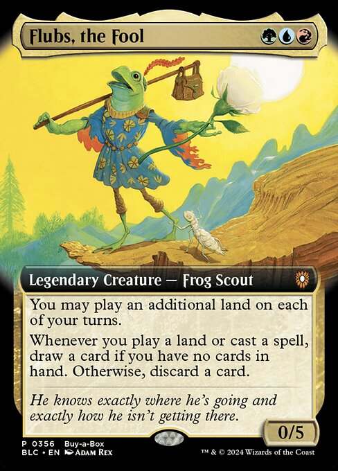Flubs, the Fool (Extended Art) (Foil) - Buy-A-Box Promos