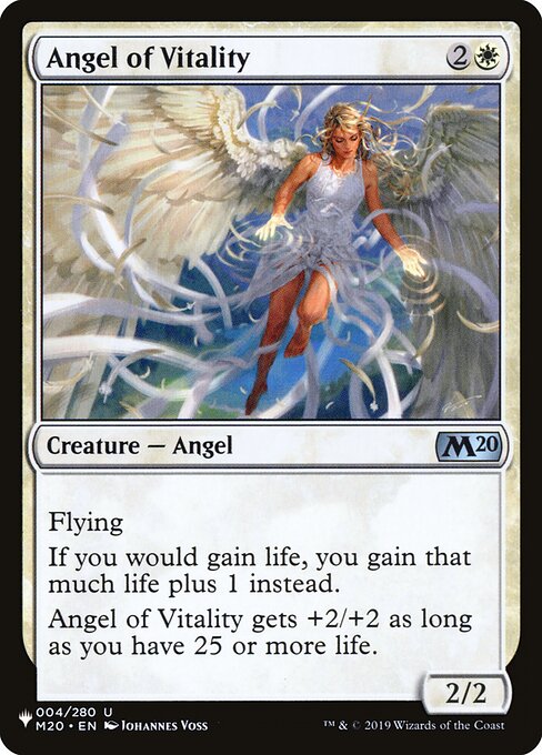 Angel of Vitality - The List Reprints