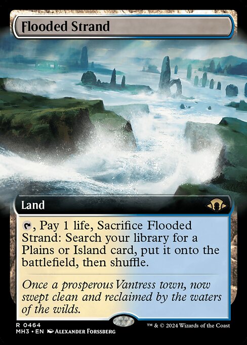Flooded Strand (Extended Art) - Modern Horizons 3