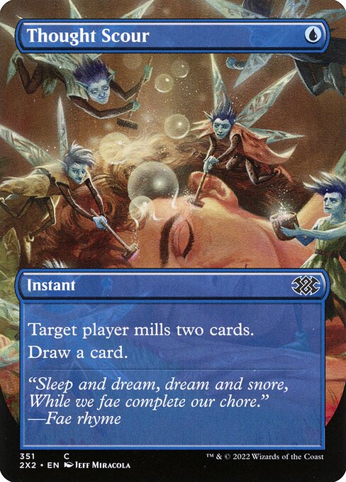 Thought Scour (Borderless) (Foil) - Double Masters 2022