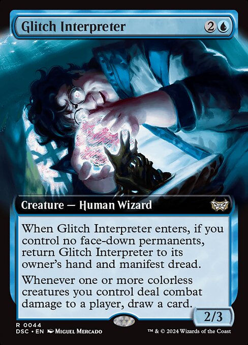Glitch Interpreter (Extended Art) - Commander: Duskmourn: House of Horror