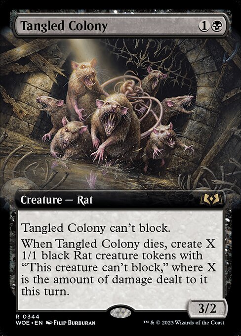 Tangled Colony (Extended Art) (Foil) - Wilds of Eldraine