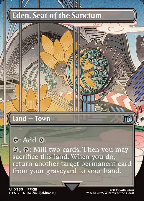 Eden, Seat of the Sanctum (Borderless) (Foil) - FINAL FANTASY
