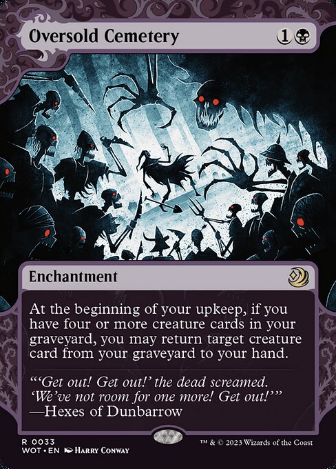 Oversold Cemetery (Foil) - Wilds of Eldraine: Enchanting Tales