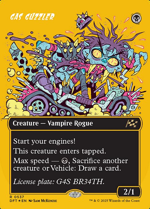 Gas Guzzler (Borderless) (Foil) - Aetherdrift