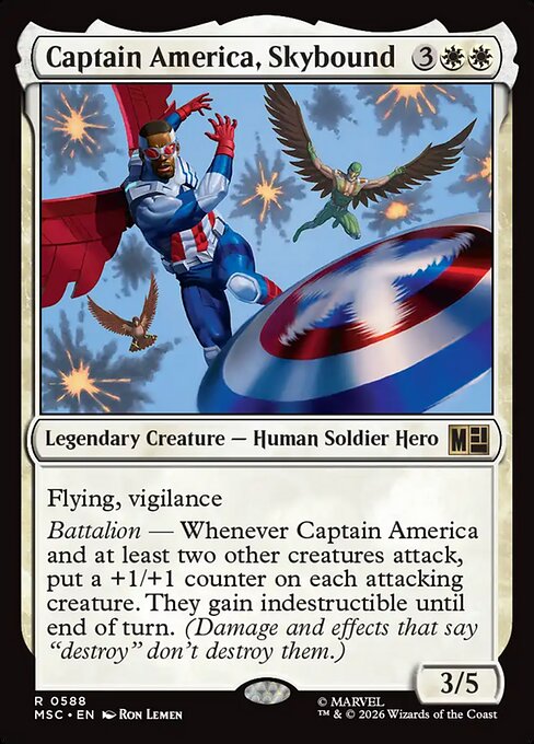 Captain America, Skybound - Commander: Marvel Super Heroes