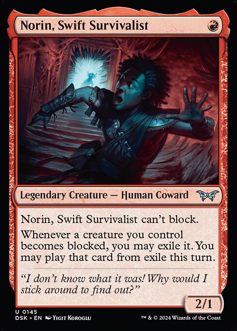 Norin, Swift Survivalist (0145) - Duskmourn: House of Horror