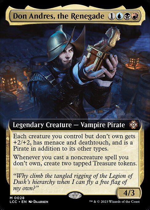 Don Andres, the Renegade (Extended Art) - Commander: The Lost Caverns of Ixalan