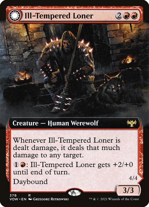Ill-Tempered Loner (Extended Art) - Innistrad: Crimson Vow