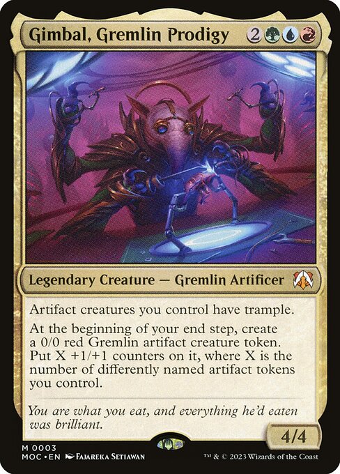 Gimbal, Gremlin Prodigy - Commander: March of the Machine