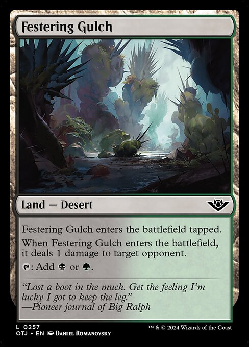 Festering Gulch (Foil) - Outlaws of Thunder Junction